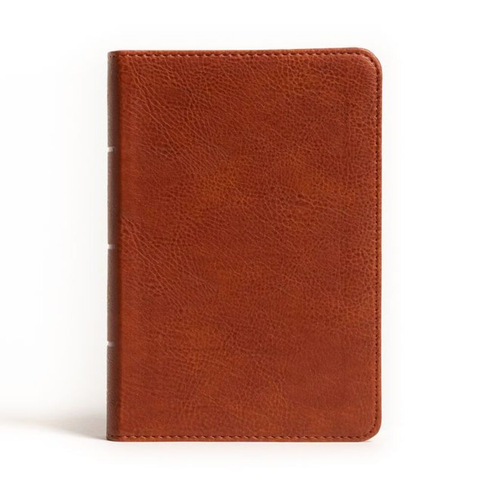 NASB Large Print Compact Reference Bible, Burnt Sienna Leathertouch -- Holman Bi